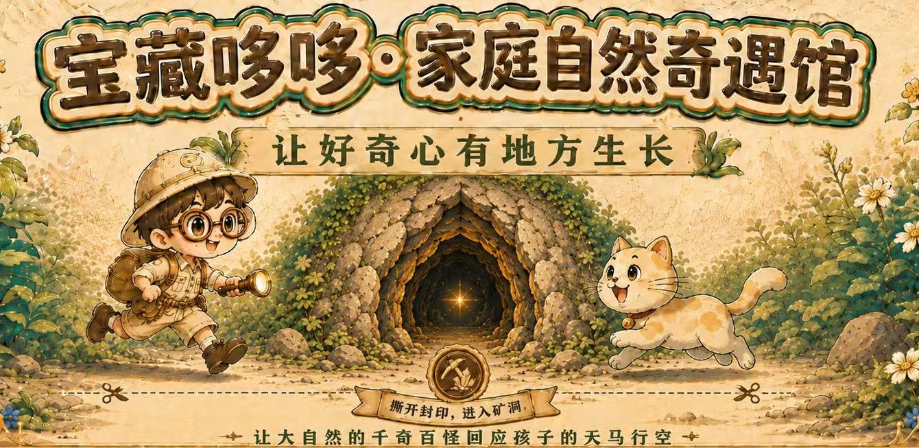 宝藏哆哆矿洞奇遇插画